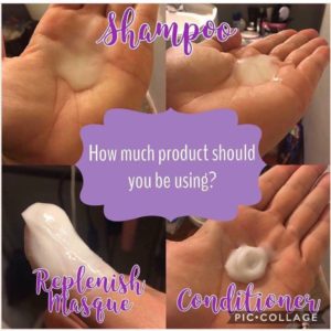 How much shampoo and conditioner to use; how to use monat